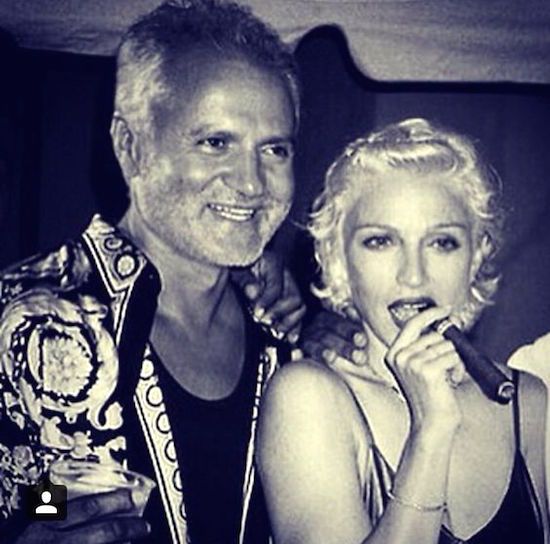 Madonna e Gianni Versace