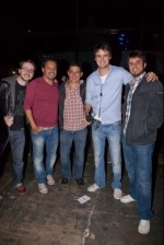Marcelo Fernandes, Cássio Tietê, João Marinheiro e Fernando Ordones, da Intel, e Tony Cebrian (de camisa azul), da Vice