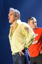 Morrissey, durante sua apresentação em São Paulo