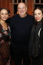 Beatriz Milhazes com Moise e Claudia Khalifeh