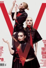 Sky Ferreira com Grimes e Charli XCX na capa da ''V Magazine'' de julho de 2012