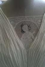 Detalhe de um dos vestidos da nova coleção Bridal