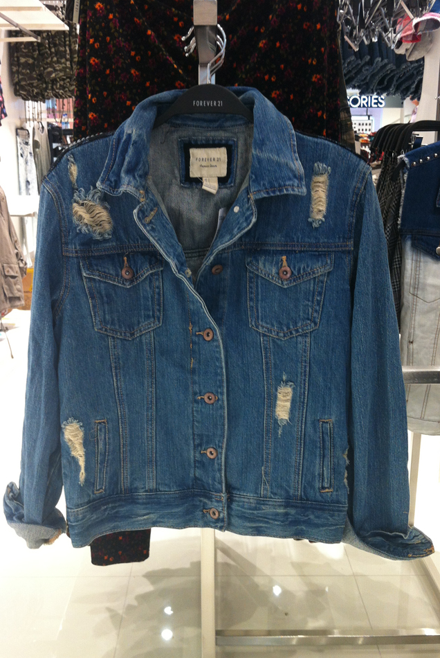 forever 21 jaqueta jeans