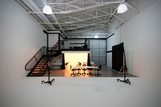 Imagem do estúdio 1 (que foi unido ao 2) antes da reforma