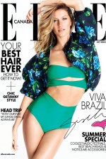 A top na capa da ''Elle'' canadense de julho de 2014