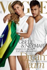 Gisele e Neymar para a ''Vogue Brasil'' de junho de 2014