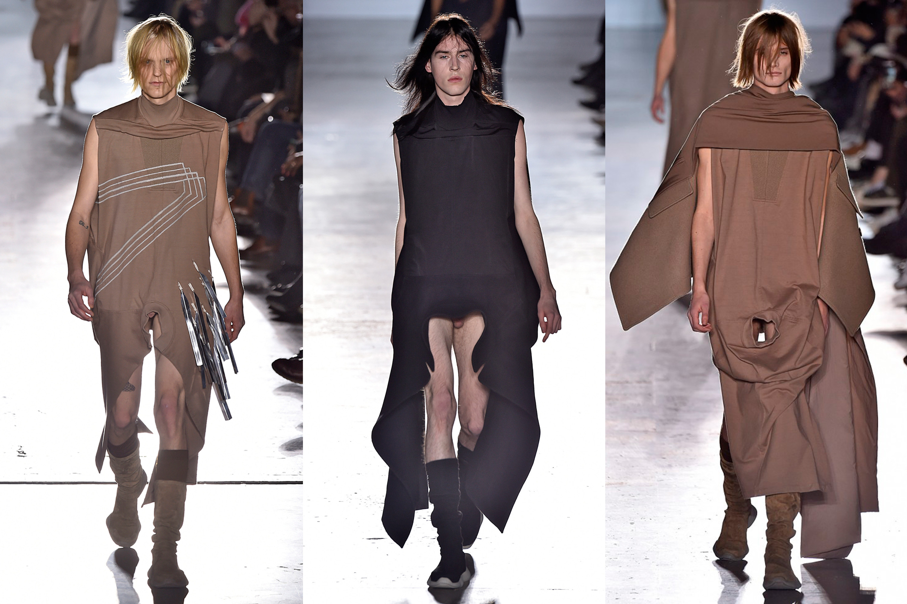 Rick Owens Coloca Modelos Com P Nis Mostra Na Semana De Moda De Paris