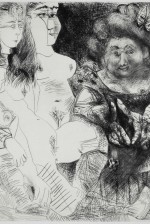 Obra "La Patronne faiseuse d’anges, avec trois filles"