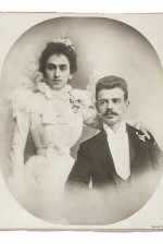 Retrato de casamento (Matilde Calderón e Guillermo Kahlo) por Anónimo 1898 © Museu Frida Kahlo