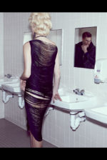 Amber Valetta para Vogue Itália, foto de Steven Klein (2009)