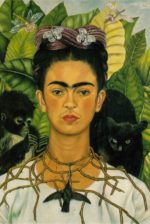 Autorretrato com espinho, colar e colibri, Frida Kahlo (1940)