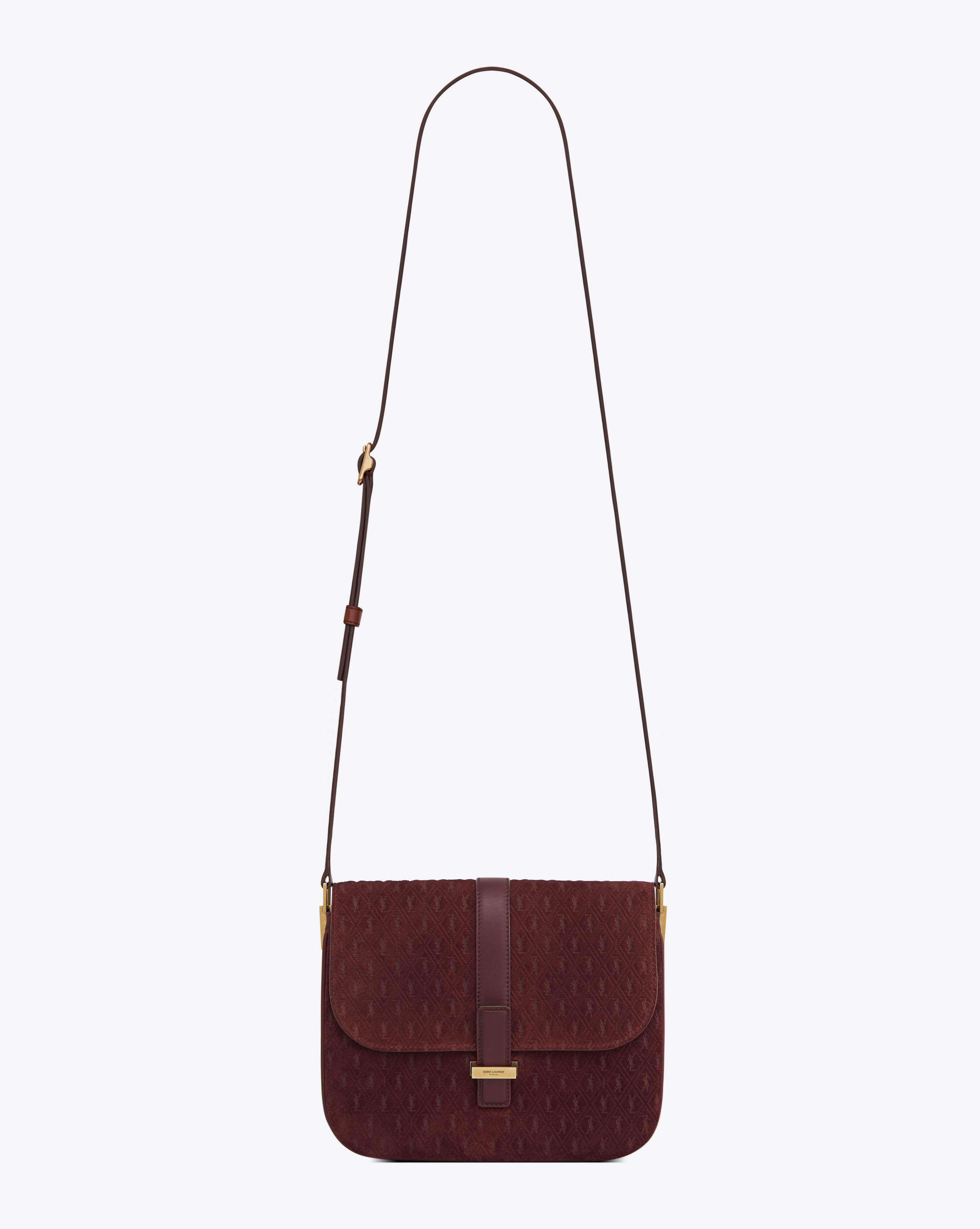 burgundy saint laurent bolsa