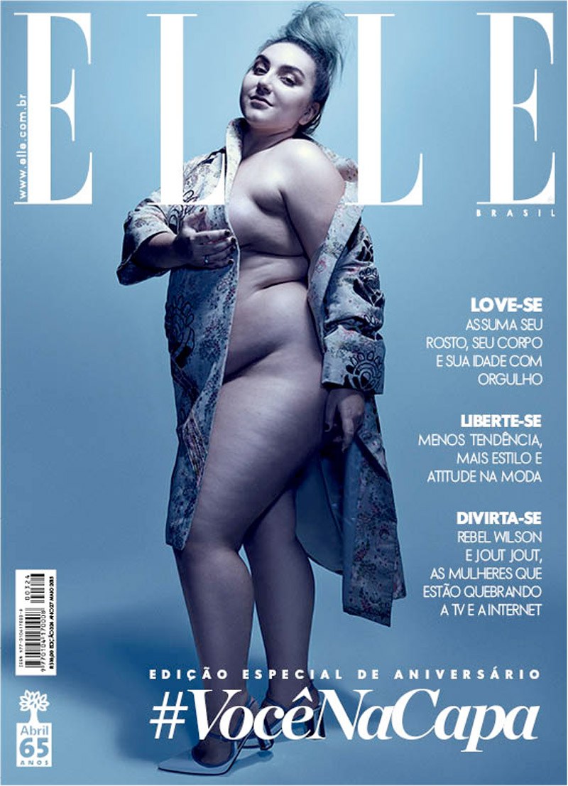 Uma das publicações mais celebradas da revista Elle, que colocou uma leitora na capa/ Reprodução