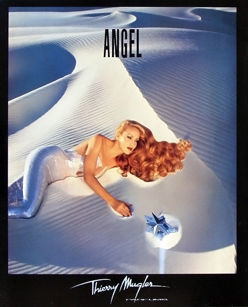 Campanha do Perfume Angel, da Thierry Mugler, em 1992