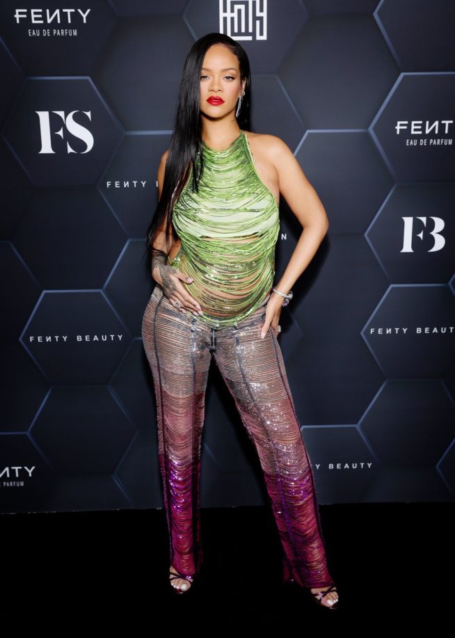 Rihanna de The Attico em evento da Fenty