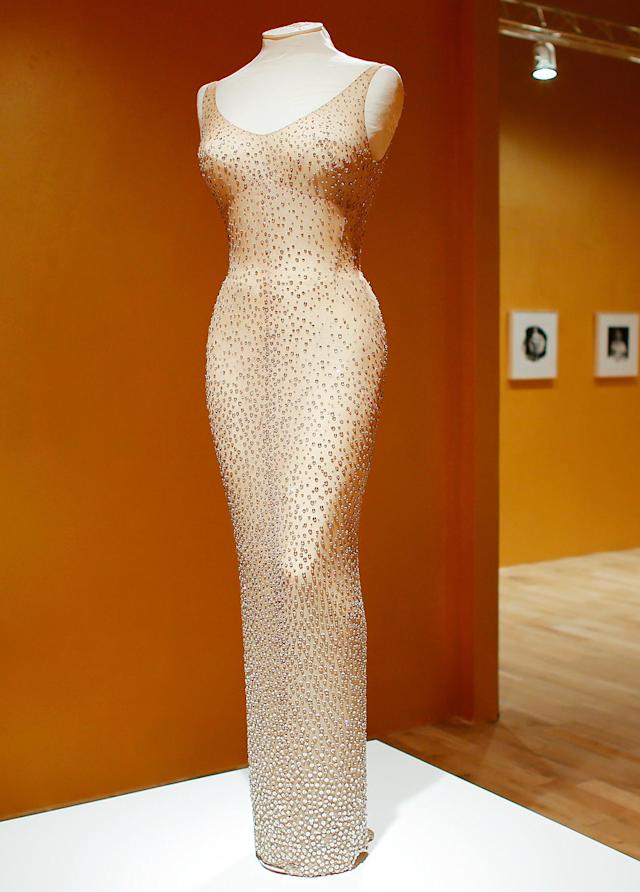 O vestido Jean Louis, usado por Marilyn Monroe em 1962