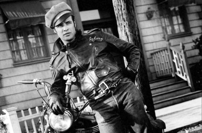 Marlon Brando com a icônica Perfecto Jacket
