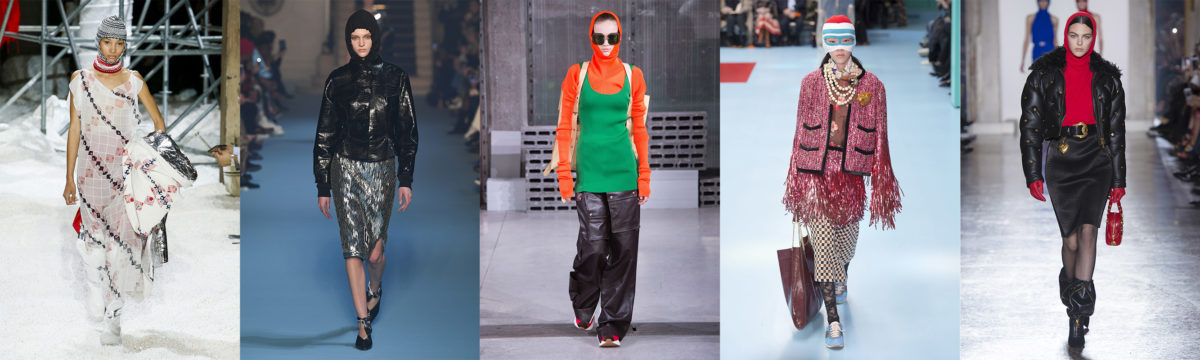 Headwear: Calvin Klein, Off-White, Marni, Gucci e Versace / Reprodução